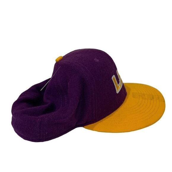 LSU Nike True Louisiana State University Hat Embroidered Purple Yellow Cap - Picture 6 of 9